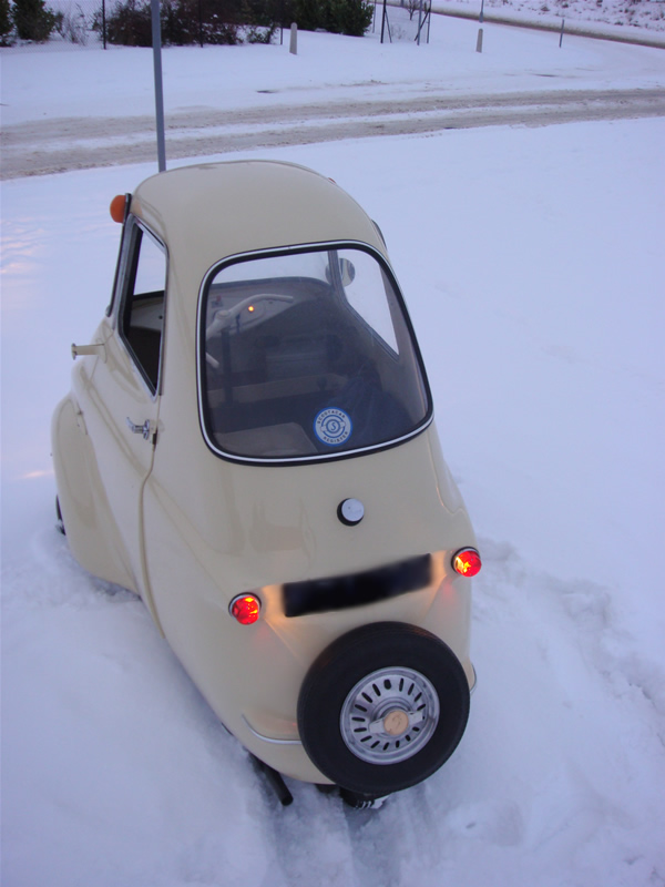 Scootacar in snow